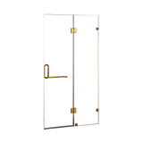 110 x 200cm Wall to Wall Frameless Shower Screen 10mm Glass By Della Francesca
