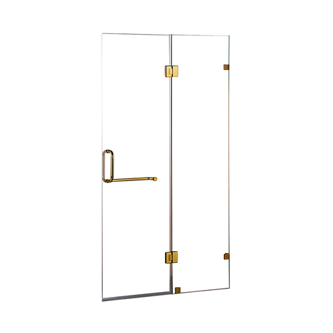 110 x 200cm Wall to Wall Frameless Shower Screen 10mm Glass By Della Francesca