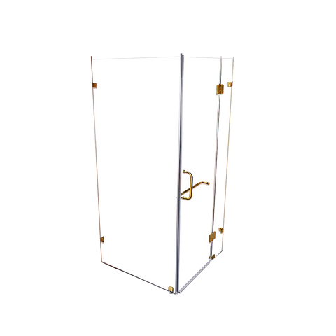 1000 x 900mm Frameless 10mm Glass Shower Screen By Della Francesca