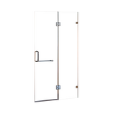 90 x 200cm Wall to Wall Frameless Shower Screen 10mm Glass By Della Francesca