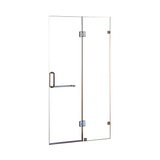 110 x 200cm Wall to Wall Frameless Shower Screen 10mm Glass By Della Francesca