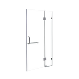 110 x 200cm Wall to Wall Frameless Shower Screen 10mm Glass By Della Francesca