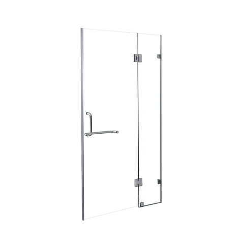 110 x 200cm Wall to Wall Frameless Shower Screen 10mm Glass By Della Francesca