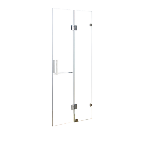 110 x 200cm Wall to Wall Frameless Shower Screen 10mm Glass By Della Francesca