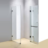 900 x 700mm Frameless 10mm Glass Shower Screen By Della Francesca