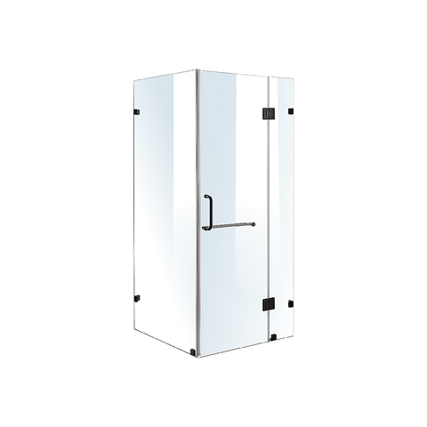 1100 x 1000mm Frameless 10mm Glass Shower Screen By Della Francesca