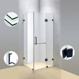 900 x 700mm Frameless 10mm Glass Shower Screen By Della Francesca