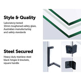 1200 x 800mm Frameless 10mm Glass Shower Screen By Della Francesca