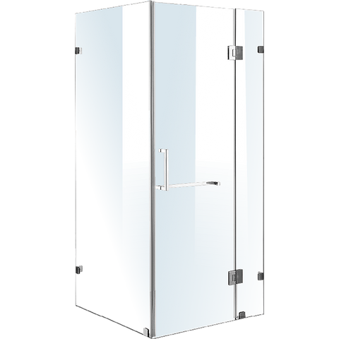 1100 x 900mm Frameless 10mm Glass Shower Screen By Della Francesca