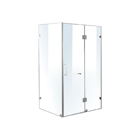 1200 x 800mm Frameless 10mm Glass Shower Screen By Della Francesca