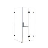 1100 x 1000mm Frameless 10mm Glass Shower Screen By Della Francesca