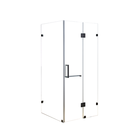 1100 x 1000mm Frameless 10mm Glass Shower Screen By Della Francesca