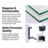 1200 x 1000mm Frameless 10mm Glass Shower Screen By Della Francesca