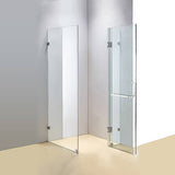 1200 x 1000mm Frameless 10mm Glass Shower Screen By Della Francesca