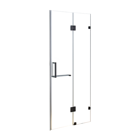 110 x 200cm Wall to Wall Frameless Shower Screen 10mm Glass By Della Francesca