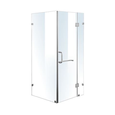 1000 x 900mm Frameless 10mm Glass Shower Screen By Della Francesca