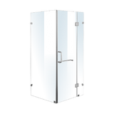 900 x 1000mm Frameless 10mm Glass Shower Screen By Della Francesca