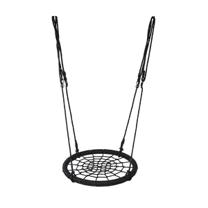 Kids Rope Swing Round Outdoor Birds Crows Nest Spider Web Swing Seat 65cm