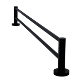 Single Classic Towel Bar Rail Bathroom Electroplated Matte Black Finish