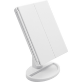 Makeup Mirror With LED Light Standing Mirror Magnifying Tri-Fold Touch