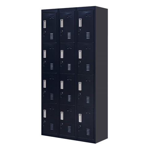 12-Door Locker for Office Gym Shed School Home Storage