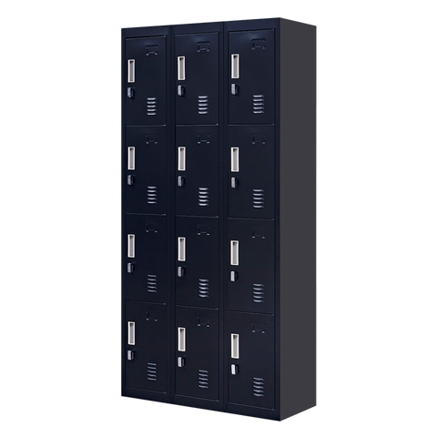12-Door Locker for Office Gym Shed School Home Storage