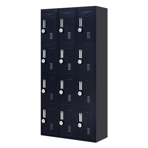 12-Door Locker for Office Gym Shed School Home Storage