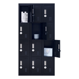 12-Door Locker for Office Gym Shed School Home Storage