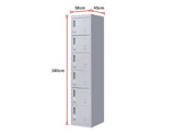 6-Door Locker for Office Gym Shed School Home Storage