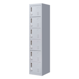 6-Door Locker for Office Gym Shed School Home Storage