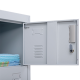 6-Door Locker for Office Gym Shed School Home Storage