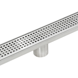 800mm Bathroom Shower Stainless Steel Grate Drain w/Centre outlet Floor Waste