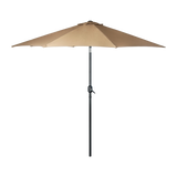 9FT Patio Umbrella Outdoor Garden Table Umbrella with 8 Sturdy Ribs