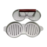 Double Burger Press Hamburger Maker Non Stick Aluminium Beef Patty Meat BBQ