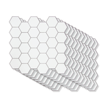 Tiles 3D Peel and Stick Wall Tile Hexagon White (30cm x 30cm x 10 sheets)