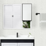 Tiles 3D Peel and Stick Wall Tile Stereoscopic Crystal White (30cm x 30cm x 10 sheets)