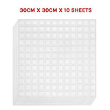 Tiles 3D Peel and Stick Wall Tile Stereoscopic Crystal White (30cm x 30cm x 10 sheets)