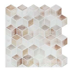 Tiles 3D Peel and Stick Wall Tile Shell Mosaic (30cm x 30cm x 10 sheets)