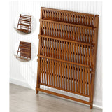 Plant Stand Outdoor Indoor Garden Wood Bamboo Shelf Folding 100CM Length