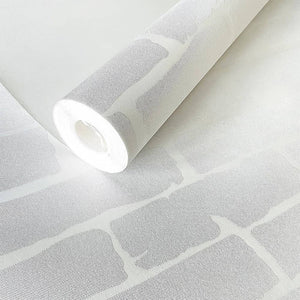 White Brick Wallpaper Self-Adhesive Vinyl Vintage Self Peel and Stick