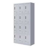 12-Door Locker for Office Gym Shed School Home Storage - 3-Digit Combination Lock