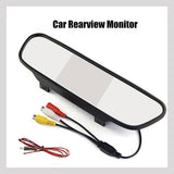 120 Degrees Camera Mirror Car Rear View Reverse Night Vision Parking System Kit
