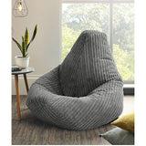 Jumbo Cord Beanbag Chair Cover Unfilled Large Bean Bag - Grey