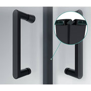 Adjustable Double Sliding Door Glass Shower Screen - 1100x1000mm