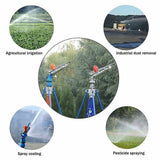 Sprinkler Irrigation Spray Large 360 Degree Adjustable Impact Area Water