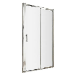 Adjustable 1100-120mm Wall to Wall Sliding Door Glass Shower Screen in Chrome