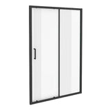 Adjustable 900-1000mm Wall to Wall Sliding Door Glass Shower Screen in Black