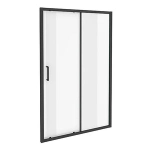 Adjustable 1000-1100mm Wall to Wall Sliding Door Glass Shower Screen in Black