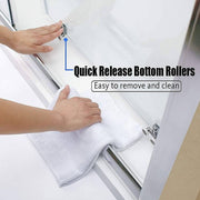Adjustable Single Door Corner Sliding Glass Shower - 1500x920mm