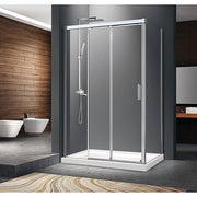 Adjustable Single Door Corner Sliding Glass Shower - 1500x1010mm